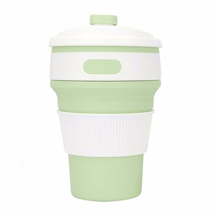 350ml Folding Portable Silicone Coffee Cup Multi-function Travel Cup (Green) by bashfashion
