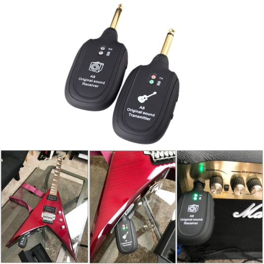 Guitar Wireless Transmitter Receiver A8 Electric Guitar Wireless Connection System Pickups by bashfashion