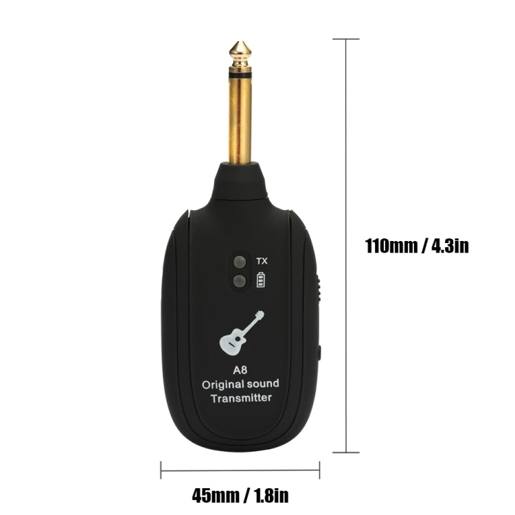 Guitar Wireless Transmitter Receiver A8 Electric Guitar Wireless Connection System Pickups by bashfashion