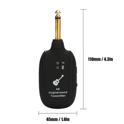 Guitar Wireless Transmitter Receiver A8 Electric Guitar Wireless Connection System Pickups by bashfashion