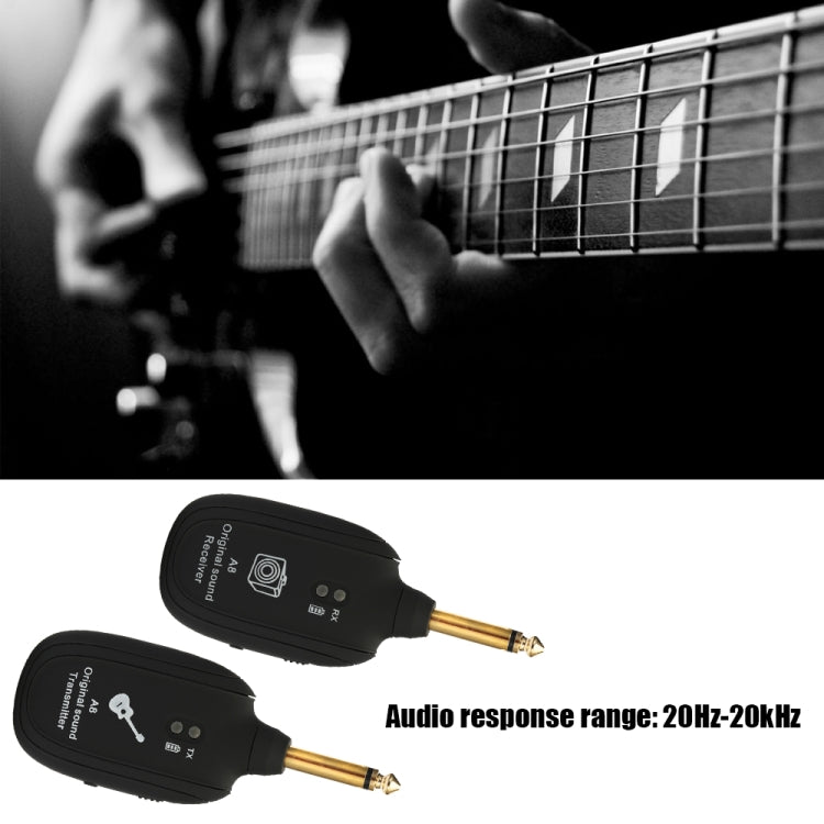 Guitar Wireless Transmitter Receiver A8 Electric Guitar Wireless Connection System Pickups by bashfashion