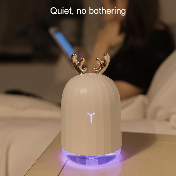 3life-318 2W Cute Rabbit USB Mini Humidifier Diffuser Aroma Mist Nebulizer with LED Night Light for Office, Home Bedroom, Capacity: 220ml, DC 5V by bashfashion