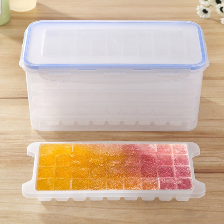 Small Square Ice Mold Trays Multi-layer Mold with Cover Ice Storage Box, 5 Layers by bashfashion