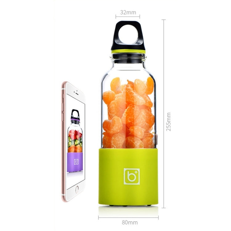 Bingo 500ml Mini Portable USB Rechargeable Electric Juicer Cup Juicer Blender, 22000 Revolutions Per Minute(Green) by bashfashion