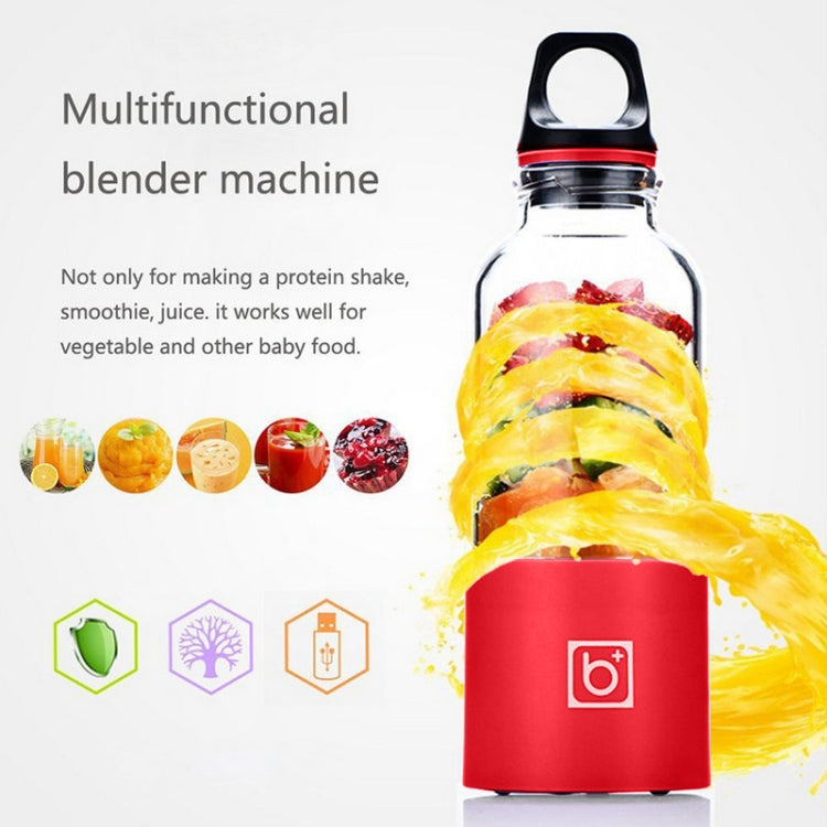 Bingo 500ml Mini Portable USB Rechargeable Electric Juicer Cup Juicer Blender, 22000 Revolutions Per Minute(Red) by bashfashion
