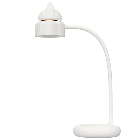 Cat Shape Double Light Source Design LED Desk Night Lamp, Support 3 Brightness Control (White) by bashfashion