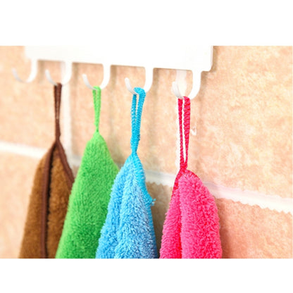 Bamboo Fiber Washing Dish Towel Kitchen Cleaning Cloth Double-Sided Scouring Cloth Water Absorption Non-Stick Oil,Can Hang,Random Color Delivery by bashfashion