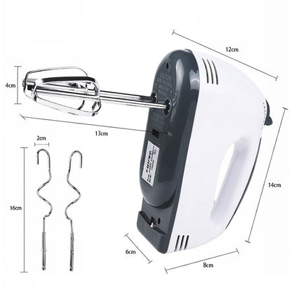 KN007364 100W Household Seven-speed Adjustable Handheld Electric Egg Beater, EU Plug by bashfashion