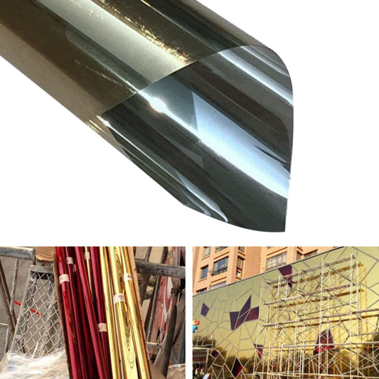 UV Reflective One Way Privacy Decoration Glass Window Film Sticker, Width: 60cm, Length: 1m(Gold) by bashfashion