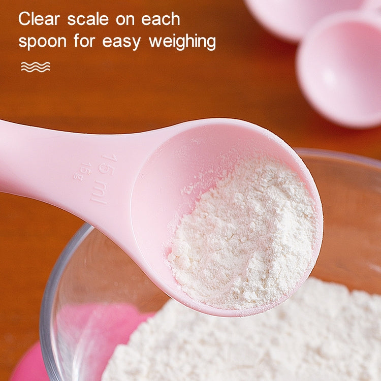 kn082 5 in 1 Plastic Measuring Spoon Kitchen Tool Set (Random Color Delivery) by bashfashion