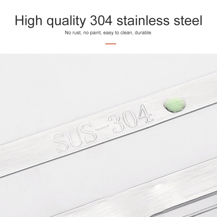 304 Stainless Steel Wall-mounted Kitchen Rack Hanging Knife Holder Double Cage Chopsticks Canister by bashfashion