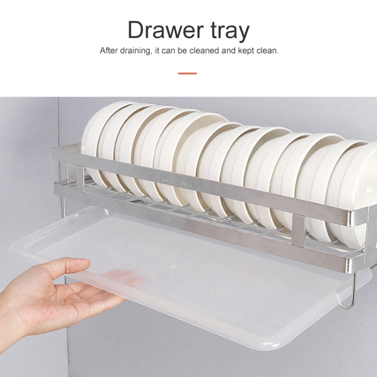 304 Stainless Steel Wall-mounted Kitchen Rack Hanging Knife Holder Double Cage Chopsticks Canister by bashfashion