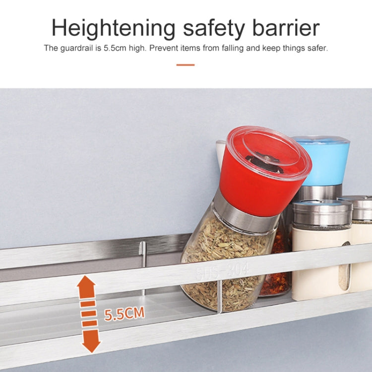 304 Stainless Steel Wall-mounted Kitchen Rack Hanging Knife Holder Double Cage Chopsticks Canister by bashfashion