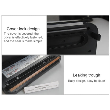 Household Commercial Food Vacuum Plastic Packaging Machine Sealer Closer Machine, UK Plug(Black) by bashfashion