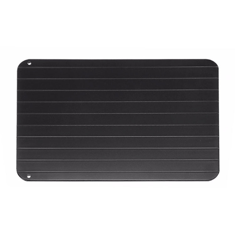 Kitchen Tool Rapid Defrosting Tray Thawing Plate Frozen Food Defrost Without Electricity, Size: 11.6 x 8 inch(Black) by bashfashion