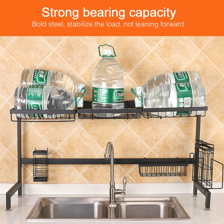 62cm Stainless Steel Kitchen Bowl Dish Knife Chopping Block Chopsticks Drain Rack Storage Holder, Deluxe Version by bashfashion