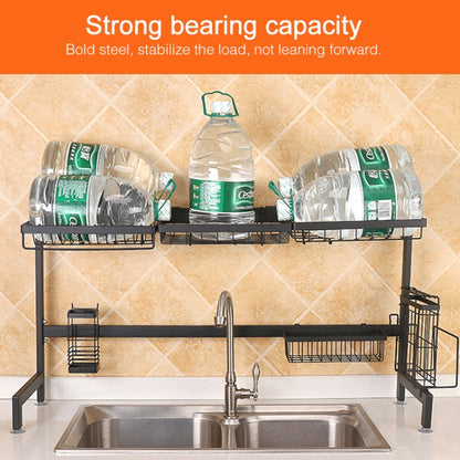 62cm Stainless Steel Kitchen Bowl Dish Knife Chopping Block Chopsticks Drain Rack Storage Holder, Deluxe Version by bashfashion