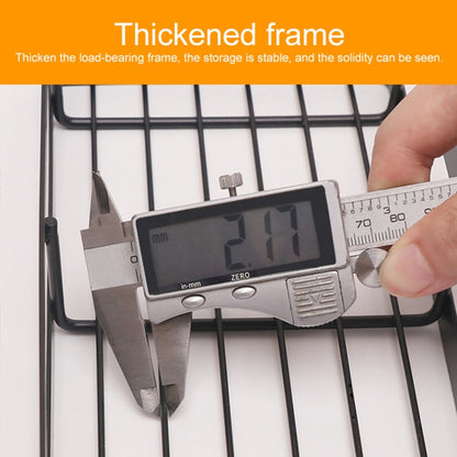 50cm Kitchen Punch-free Wall Mount Seasoning Storage Rack (Black) by bashfashion