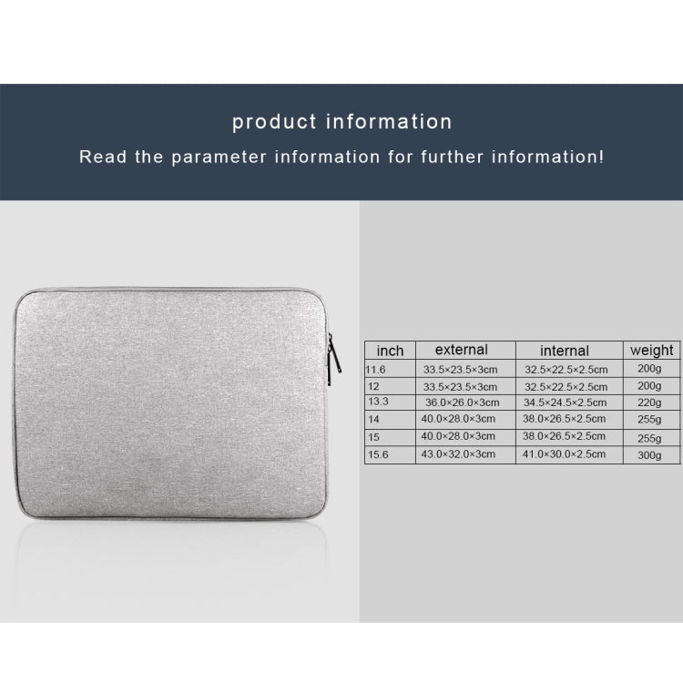 For 13 inch and Below Universal Wearable Oxford Cloth Soft Business Inner Package Laptop Tablet Bag(Grey) by bashfashion
