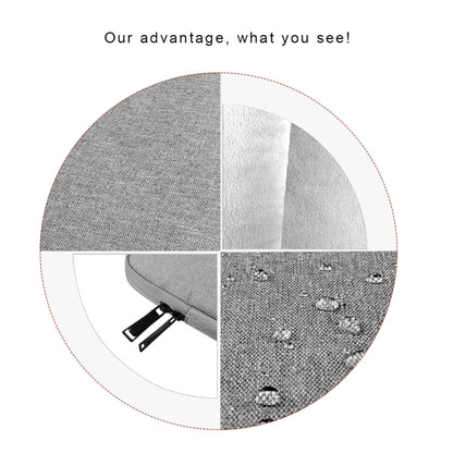 For 14 -15.4 inch Universal Oxford Cloth Business Inner Package Laptop Tablet Bag(Dark Gray) by bashfashion