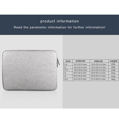 For 15.6 inch and Below Universal Wearable Oxford Cloth Soft Business Inner Package Laptop Tablet Bag(Grey) by bashfashion