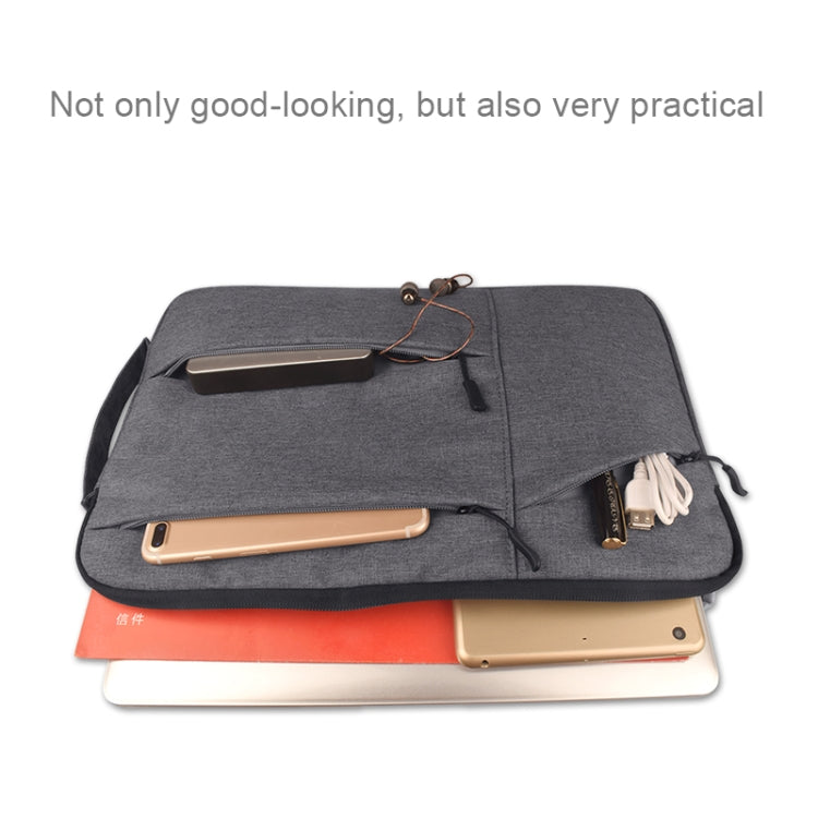 Universal Multiple Pockets Wearable Oxford Cloth Soft Portable Simple Business Laptop Tablet Bag, For 15.6 inch and Below Macbook, Samsung, Lenovo, Sony, DELL Alienware, CHUWI, ASUS, HP (Light Grey) by bashfashion