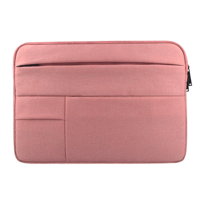 Universal Multiple Pockets Wearable Oxford Cloth Soft Portable Leisurely Laptop Tablet Bag, For 12 inch and Below Macbook, Samsung, Lenovo, Sony, DELL Alienware, CHUWI, ASUS, HP (Pink) by bashfashion