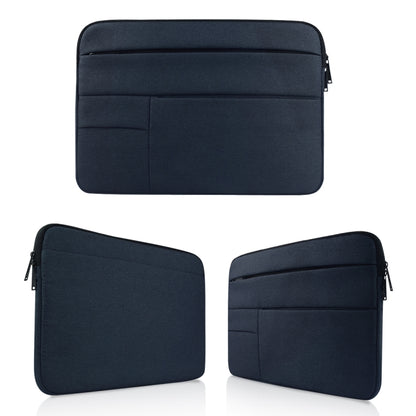 Universal Multiple Pockets Wearable Oxford Cloth Soft Portable Leisurely Laptop Tablet Bag, For 12 inch and Below Macbook, Samsung, Lenovo, Sony, DELL Alienware, CHUWI, ASUS, HP (navy) by bashfashion