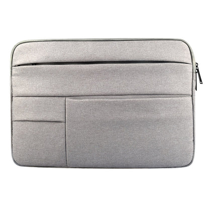 Universal Multiple Pockets Wearable Oxford Cloth Soft Portable Leisurely Laptop Tablet Bag, For 14 inch and Below Macbook, Samsung, Lenovo, Sony, DELL Alienware, CHUWI, ASUS, HP(Grey) by bashfashion