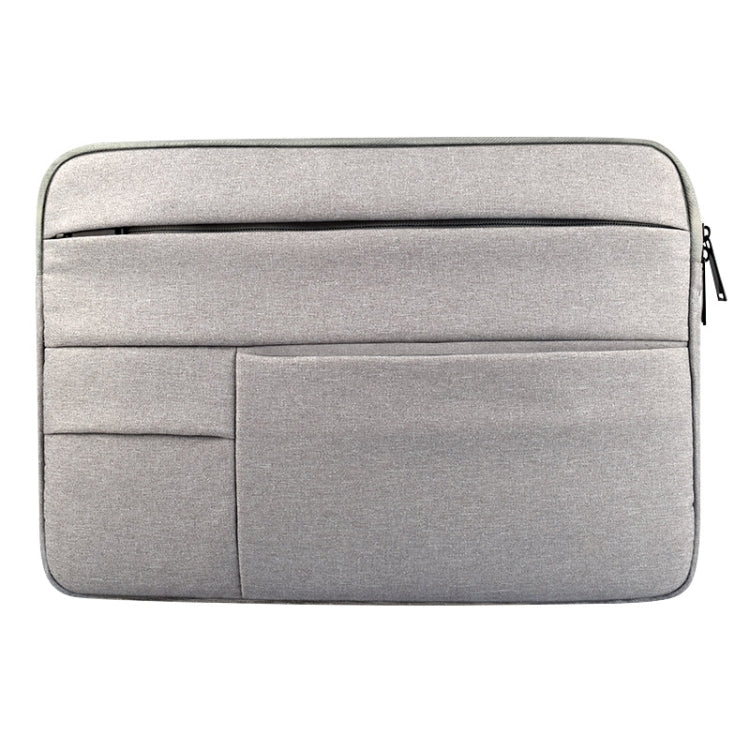 Universal Multiple Pockets Wearable Oxford Cloth Soft Portable Leisurely Laptop Tablet Bag, For 15.6 inch and Below Macbook, Samsung, Lenovo, Sony, DELL Alienware, CHUWI, ASUS, HP (Grey) by bashfashion