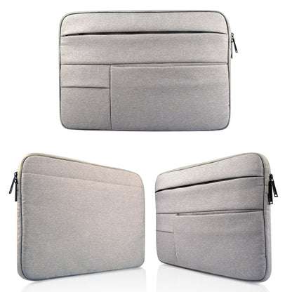 Universal Multiple Pockets Wearable Oxford Cloth Soft Portable Leisurely Laptop Tablet Bag, For 15.6 inch and Below Macbook, Samsung, Lenovo, Sony, DELL Alienware, CHUWI, ASUS, HP (Grey) by bashfashion