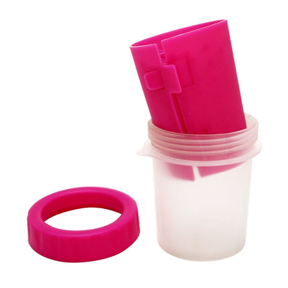 Pet Antiseptic Products Silicone Wash Feet Cleaning Cup Size: L(Red) by bashfashion