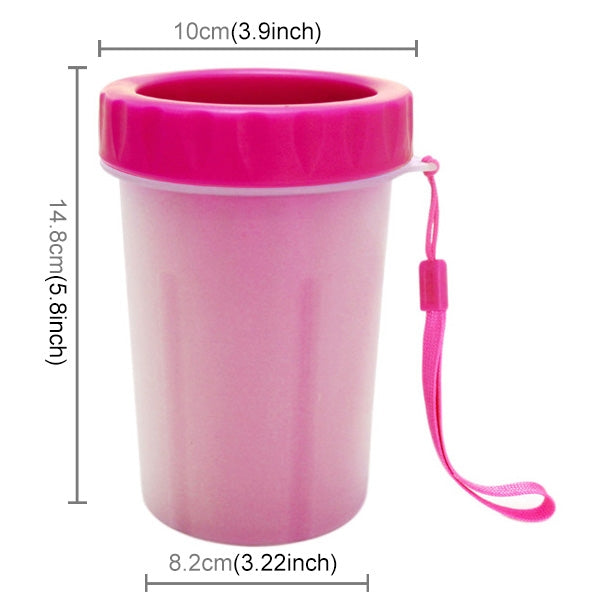 Pet Antiseptic Products Silicone Wash Feet Cleaning Cup Size: L(Red) by bashfashion