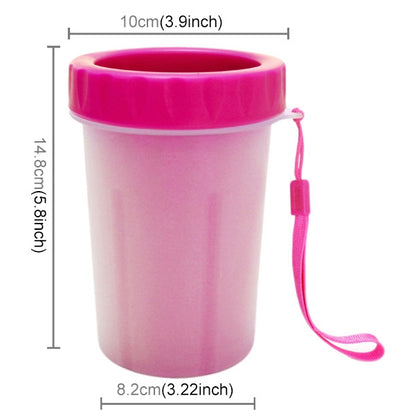 Pet Antiseptic Products Silicone Wash Feet Cleaning Cup Size: L(Red) by bashfashion