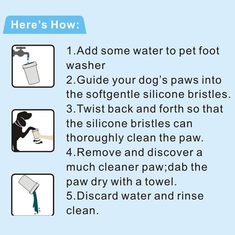 Pet Antiseptic Products Silicone Wash Feet Cleaning Cup Size: L(Red) by bashfashion