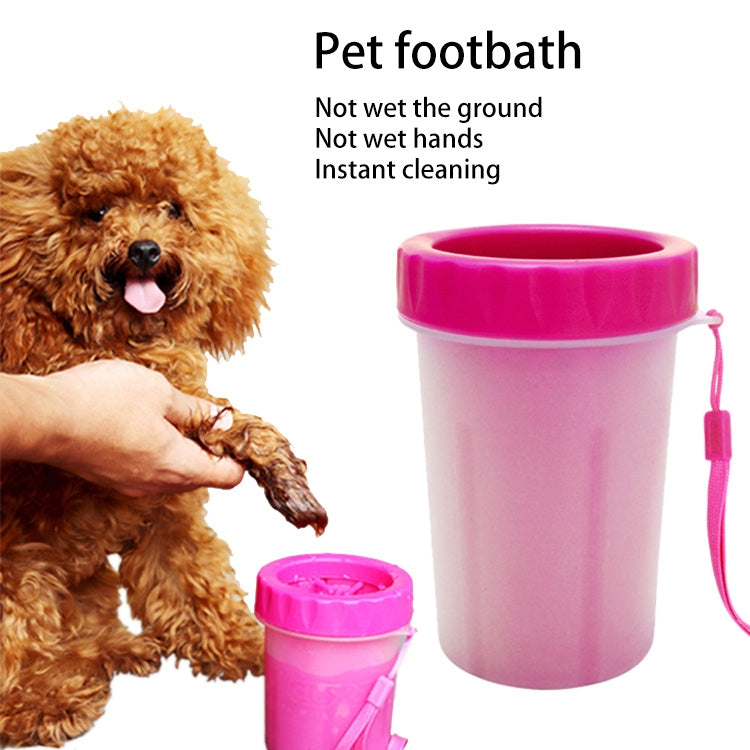 Pet Antiseptic Products Silicone Wash Feet Cleaning Cup Size: L(Red) by bashfashion