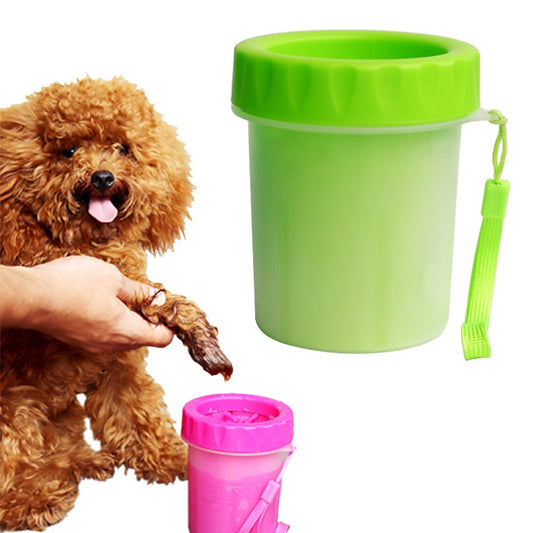 Pet Antiseptic Products Silicone Wash Feet Cleaning Cup Size: S(Green) by bashfashion