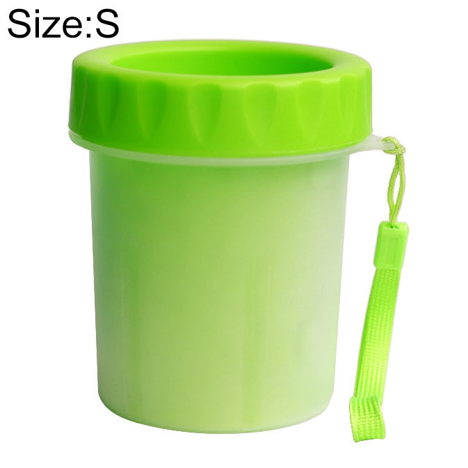 Pet Antiseptic Products Silicone Wash Feet Cleaning Cup Size: S(Green) by bashfashion