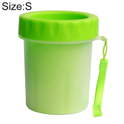 Pet Antiseptic Products Silicone Wash Feet Cleaning Cup Size: S(Green) by bashfashion
