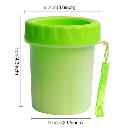 Pet Antiseptic Products Silicone Wash Feet Cleaning Cup Size: S(Green) by bashfashion
