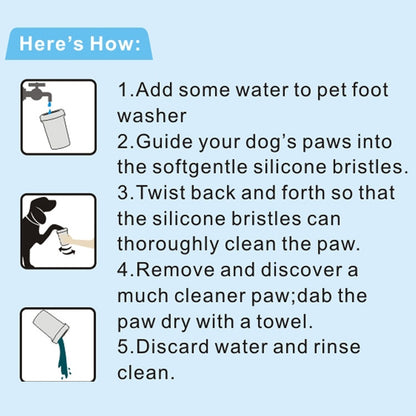 Pet Antiseptic Products Silicone Wash Feet Cleaning Cup Size: S(Green) by bashfashion