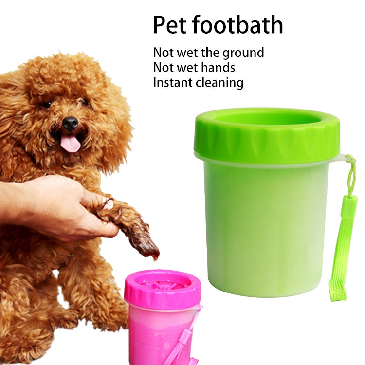 Pet Antiseptic Products Silicone Wash Feet Cleaning Cup Size: S(Green) by bashfashion