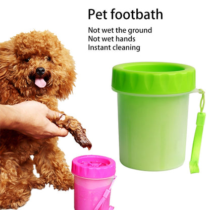Pet Antiseptic Products Silicone Wash Feet Cleaning Cup Size: S(Green) by bashfashion