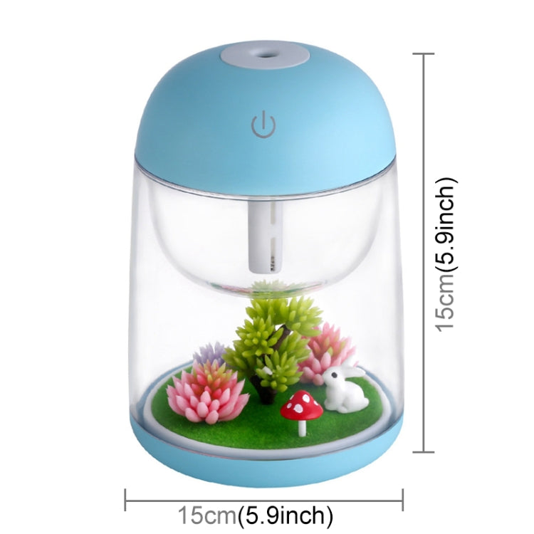 Imycoo WT602 2W Portable Mini Micro Landscape Design USB Charge Aromatherapy Air Humidifier with LED Colorful Light, Water Tank Capacity: 180ml, DC 5V(Blue) by bashfashion