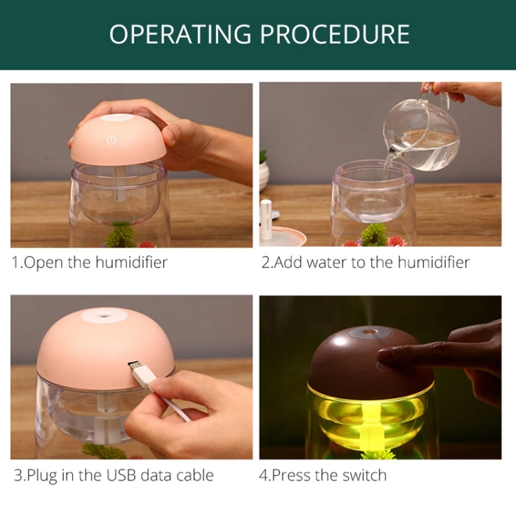 Imycoo WT602 2W Portable Mini Micro Landscape Design USB Charge Aromatherapy Air Humidifier with LED Colorful Light, Water Tank Capacity: 180ml, DC 5V(Blue) by bashfashion