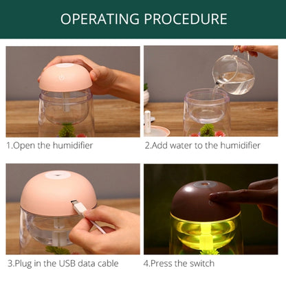 Imycoo WT602 2W Portable Mini Micro Landscape Design USB Charge Aromatherapy Air Humidifier with LED Colorful Light, Water Tank Capacity: 180ml, DC 5V(Blue) by bashfashion