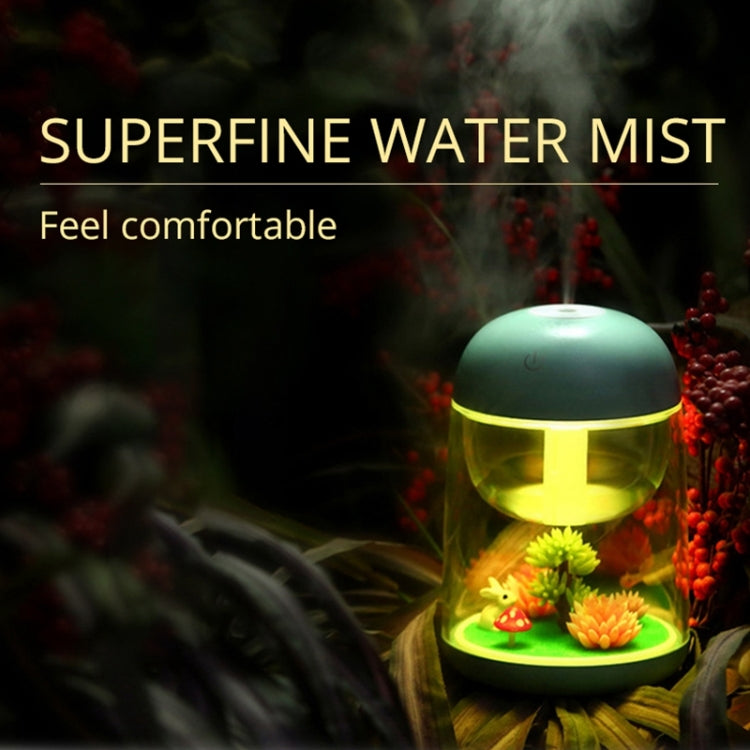Imycoo WT602 2W Portable Mini Micro Landscape Design USB Charge Aromatherapy Air Humidifier with LED Colorful Light, Water Tank Capacity: 180ml, DC 5V(Blue) by bashfashion