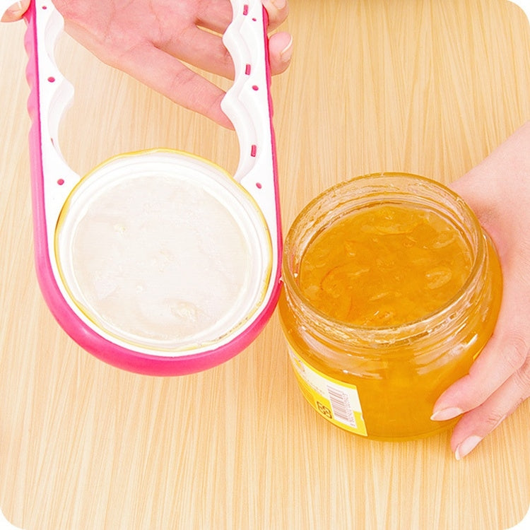 4 in 1 Multi-function Bottle Opener Home Safe Open Cans Anti-skid Cap Kitchen Tool, Random Color Delivery by bashfashion