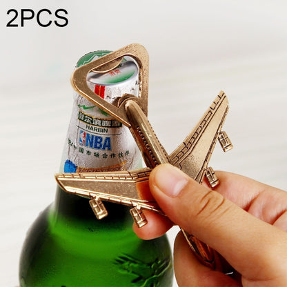 2 PCS Alloy Plane Design Beer Bottle Opener Best Wedding Gift and Party Favors by bashfashion