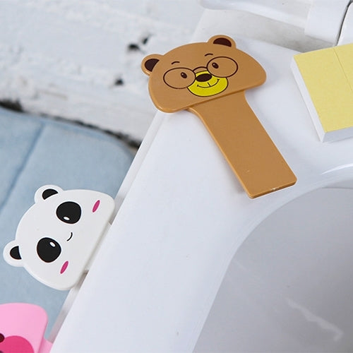 10 PCS Cute Cartoon Portable Convenient Toilet Lid Device Mention Toilet Set, Random Style Delivery by bashfashion
